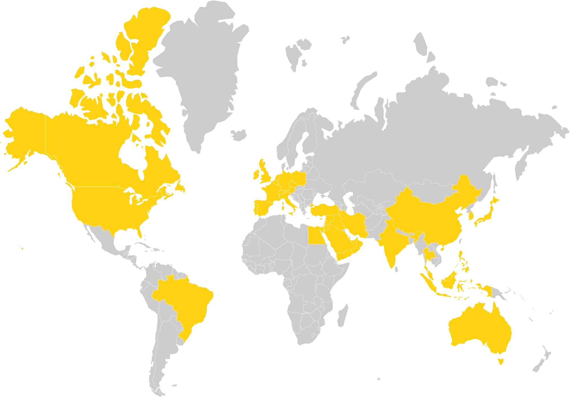 Geographic distribution of GourmetPro experts across 40+ countries